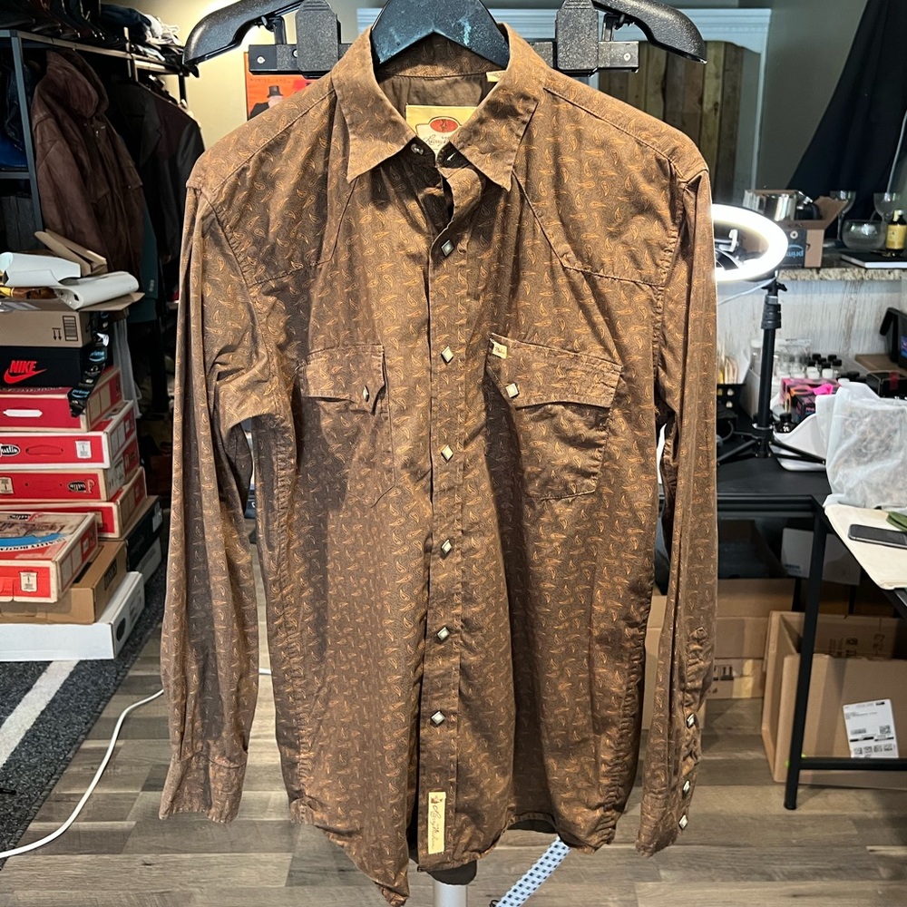 Vintage Larry Mahan Western shirt medium